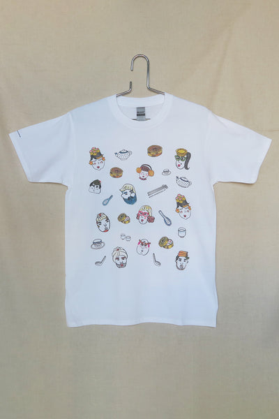 大茶飯 - 点心家族 Tシャツ(白)