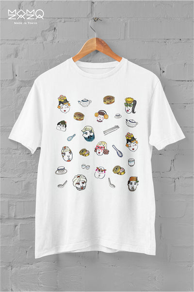 大茶飯 - 点心家族 Tシャツ(白)