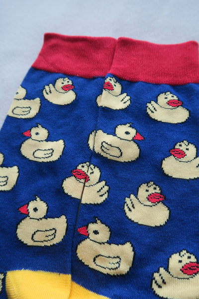 Happy Yellow Ducks Socks
