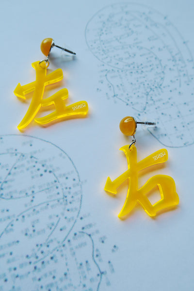 Left Ear In Right Ear Out Earrings (NEW)