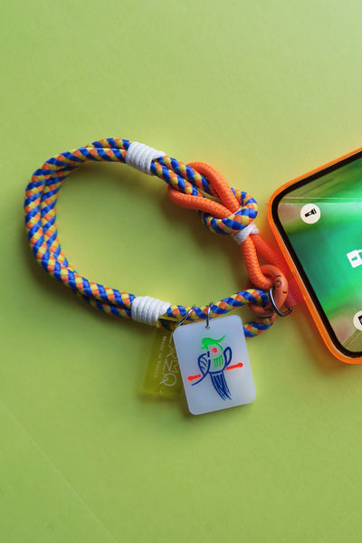 Vitamin Colours Mobile Strap with Lucky Mahjong Pattern Charm