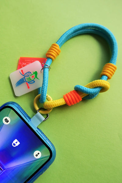 Vitamin Colours Mobile Strap with Lucky Mahjong Pattern Charm