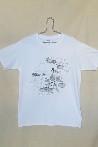The Lost Landmarks In Hong Kong Tee (White) Outlet Sale