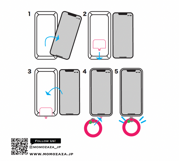 陰と陽 スマホストラップ